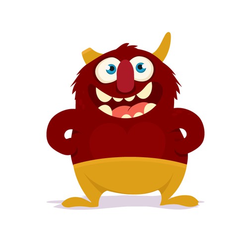 The East Beast - a fun mascot for an elementary school Design by senopati ®