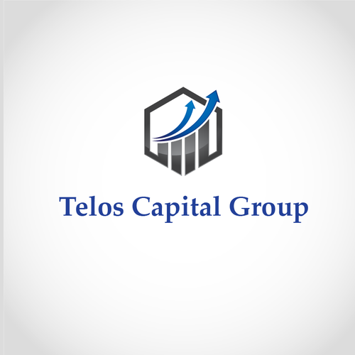 Professional, modern style logo with either "Telos" or "Telos Capital Group" written next to it roughly the same size Design by Moin Hassan Abbasi