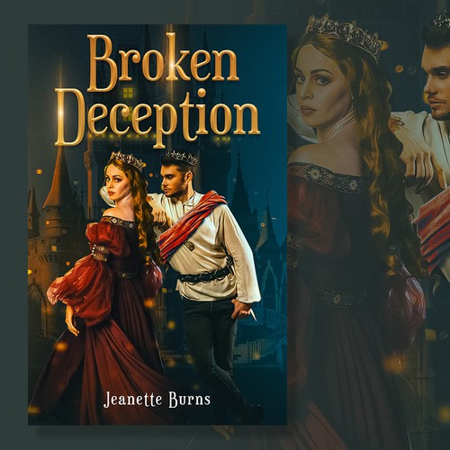 Book cover design for a novel called Broken Deception Design by Trzy ♛