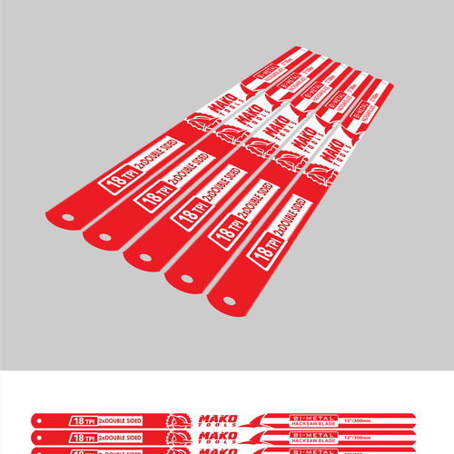 Design For A Double Sided Hacksaw Blade Other Packaging Or Label Contest 99designs