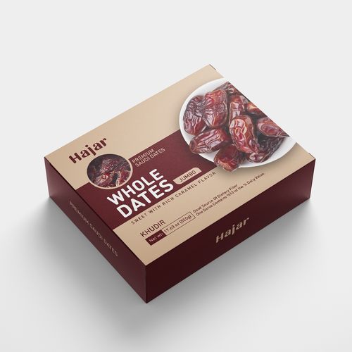 Dates Fruit Packaging Design Design by KreativeAnt✏