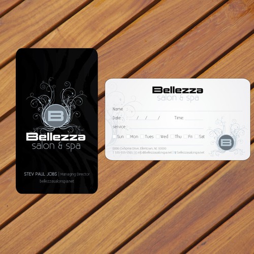 New stationery wanted for Bellezza salon & spa  Design by Concept Factory