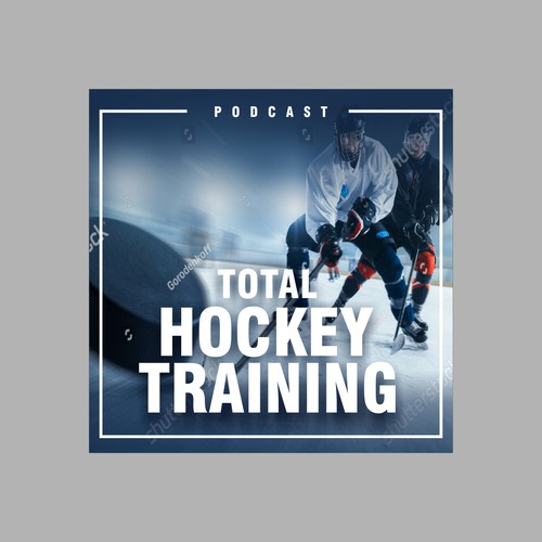 Designs Podcast cover for Total Hockey Training Podcast Podcast contest