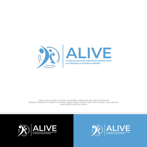 Design a logo for a research project called: ALIVE-ontwerp door rzaltf