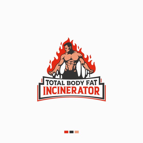 Design a custom logo to represent the state of Total Body Fat Incineration. デザイン by Konyil.Iwel