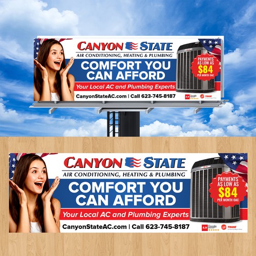 Design An Eye-Catching Billboard For An HVAC Company Design by Graphics House