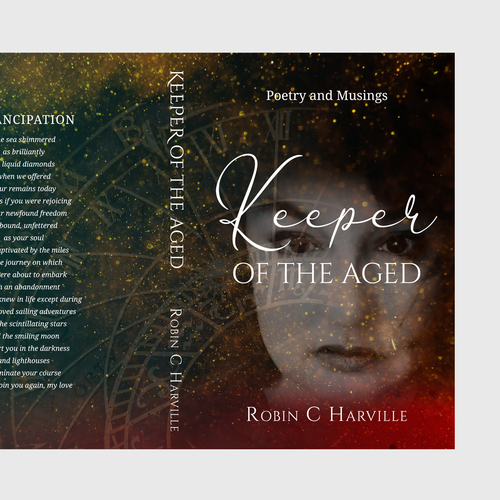 Pack a Prolific Punch Design for Keeper of the Aged: Poetry and Musings Book Cover Diseño de arobindo