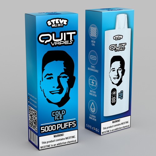 Quit Vape Package for disposable vape device Design by Fajar Juliandri