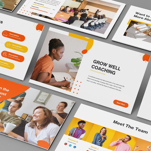 Designs Powerpoint Template For Coaching Website Powerpoint Template Contest