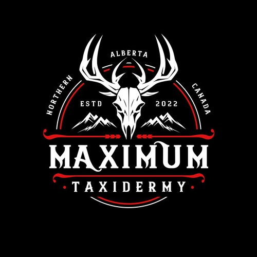 In search of a powerful North Canadian logo for taxidermy business with that good wilderness feel! Design by Workpit