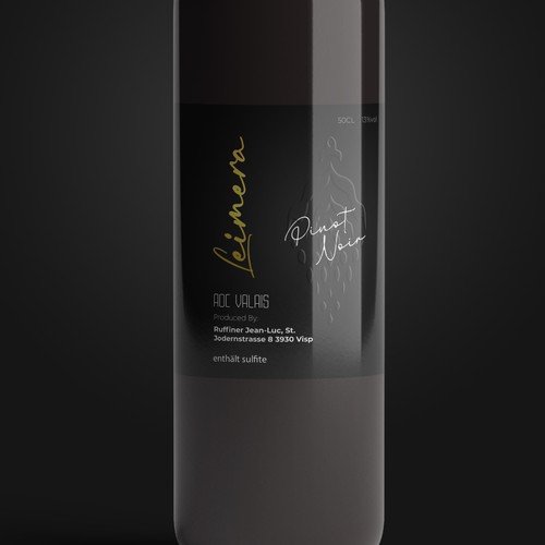 new label for my first own wine ! Design by nomaden.studio