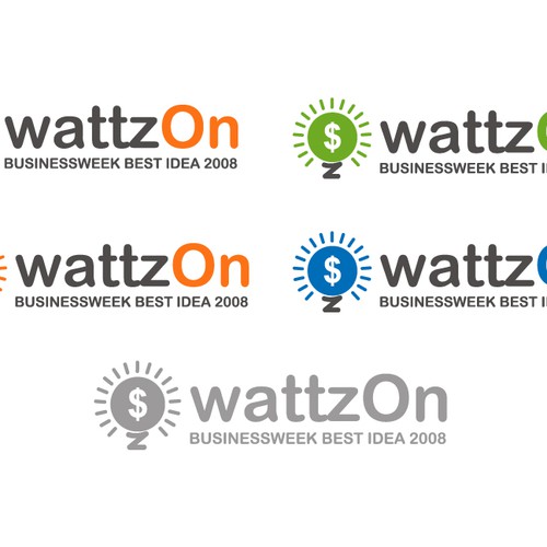 Help WattzOn (BusinessWeek Best Idea 2008) with a new logo Design by PramodDesigns