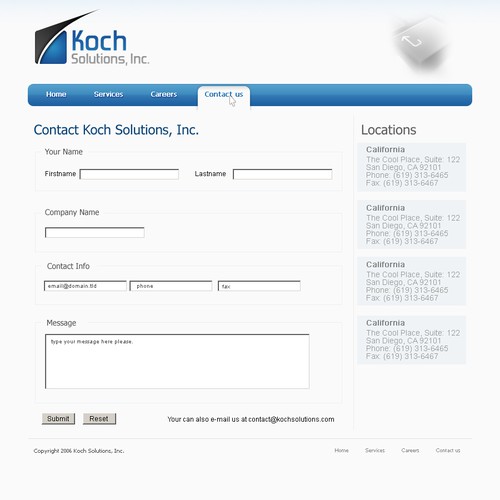 $500.00 Website template (Design only) Design by Scott Mitchell