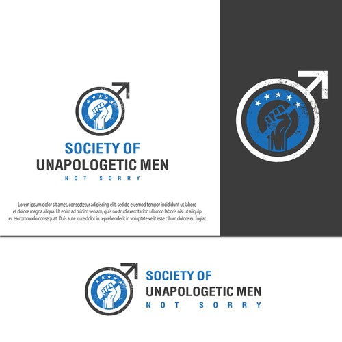 We need a bold,in your face design promoting the unapologetic man! Design by MUstudio!