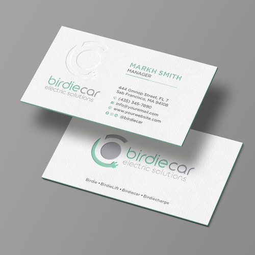 business card for company called birdie Design by Brandmaker artist