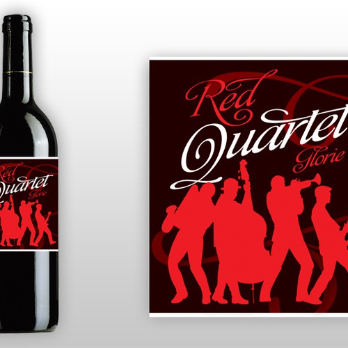 Glorie "Red Quartet" Wine Label Design Design von userz2k