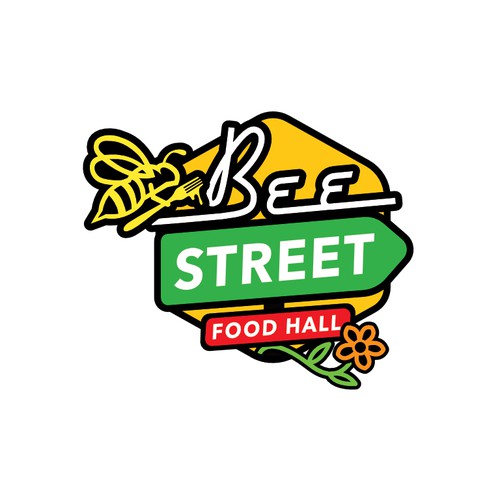 Designs | BeeStreet - a ghost kitchen Food Hall logo! | Logo design contest