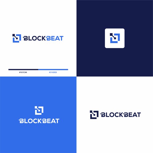 BlockBeat Crypto News Platform Logo Design Design by BuanaDesign