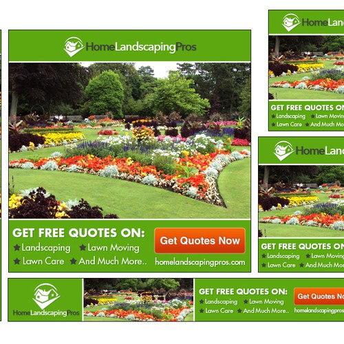 Fun and Exciting Landscaping Banner Ad Design by BannerXpert