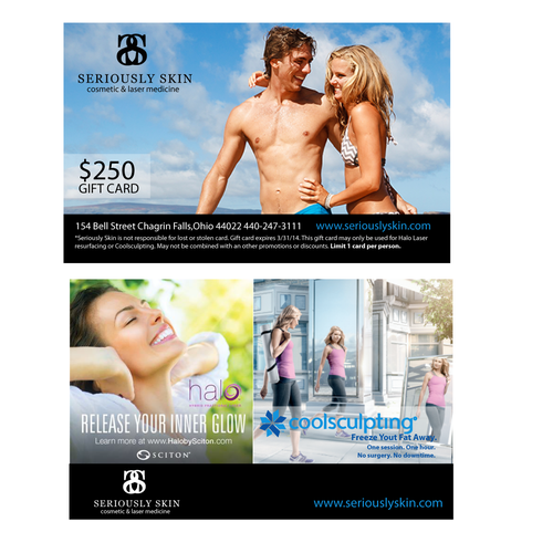 Holiday gift card design for a Cosmetic Medicine practice Design by Noraunik