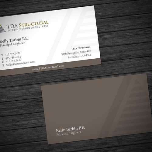 Modern Professional Business Card for a Structural Engineering Company Design by HYPdesign