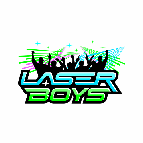 Upbeat logo design for laser-show hire/design company Design by guthe