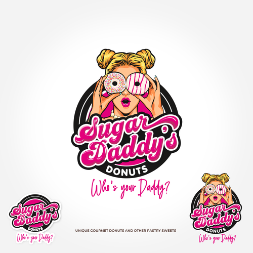 SUGAR DADDY DONUTS LOGO CONTEST Design by Joms Austria