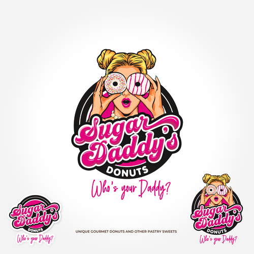 SUGAR DADDY DONUTS LOGO CONTEST Design by Trafalgar Law