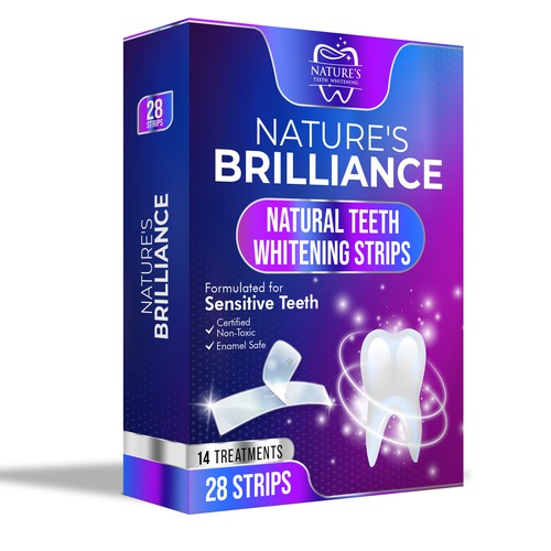 Natural Design Needed for Nature's Brilliance Whitening Strips Design by UnderTheSea™