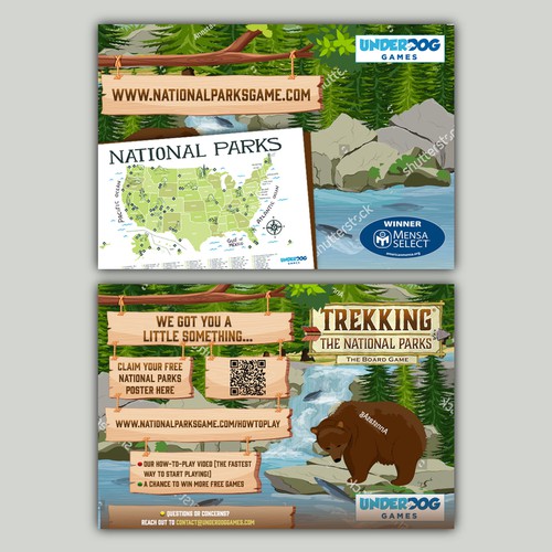 Looking for a Great Postcard for our National Parks game! Design by allMarv