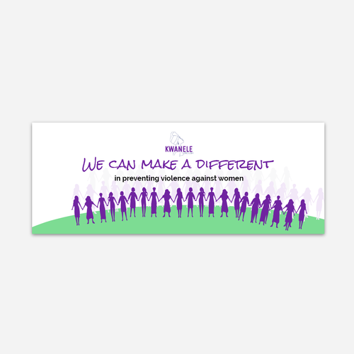 99d NONPROFIT WINNER: Design a fundraiser banner to appeal to donors to support survivors of GBV Design by Cute Concept