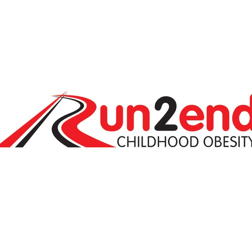 Run 2 End : Childhood Obesity needs a new logo Diseño de neogram