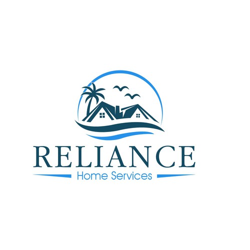 Logo for Reliable and Trustworthy Home Services Company Located on the Beach Design by NOSHA bizsol