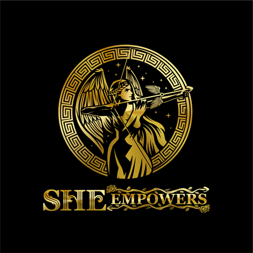 SHEempowers - luxurious design of a woman preferrably in some kind of a circle to appeal to women professionals Design by Insfire!
