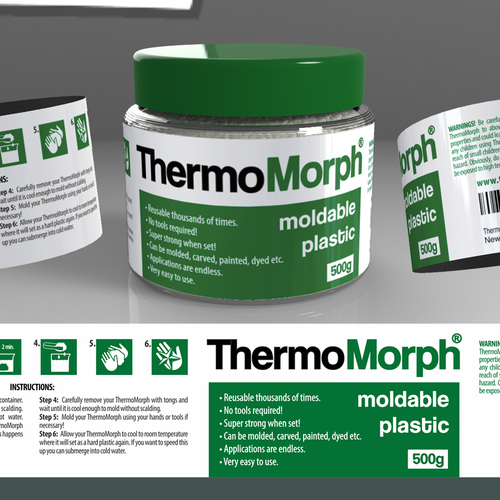 Product label for thermomorph | Product label contest | 99designs