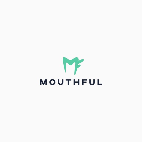 Strong, spunky yet clean logo for mouthful Design by Startline Strategies