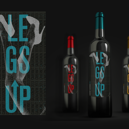 Design di Legs Up 2013 Vintage Wine Label di vepar