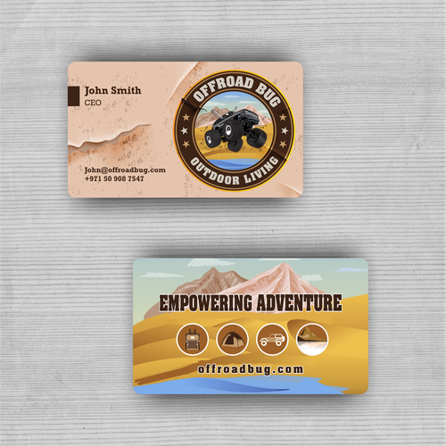 Outdoor Adventure Co. Business Cards | Business card contest