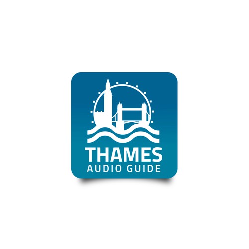 New logo for tourist audio guide of the Thames in London Design by RafaelErichsen™