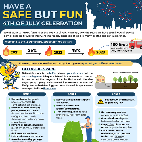 Infographic for 4th of July Design by acelbby