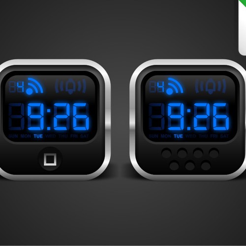 iPhone Alarm Clock Application Icon Button or icon contest