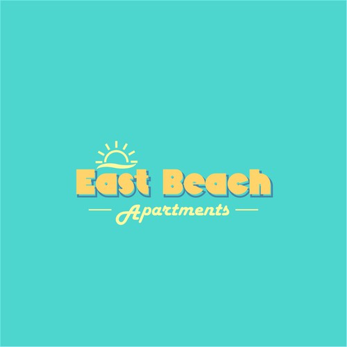 RETRO / Mid-Century - BEACHY APARTMENT LOGO - WE ALWAYS PICK A WINNER! Design by GraphCulture⭐