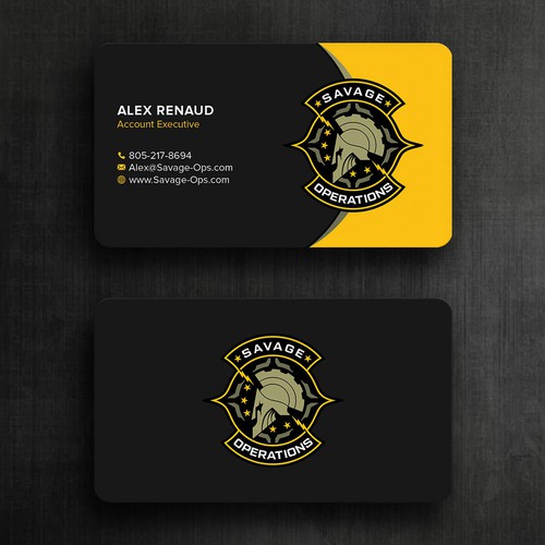 Business Card & Letterhead for Armed Security Agency Design by Felix SH