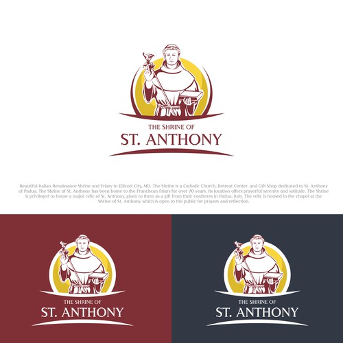 Create engaging new logo for the Catholic Shrine of St. Anthony Design by PinkPanda12