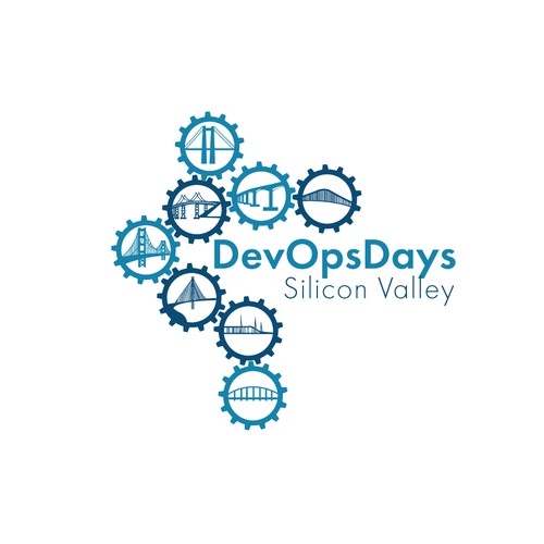 Creating a themed logo for DevOpsDays Silicon Valley Ontwerp door CSJStudios