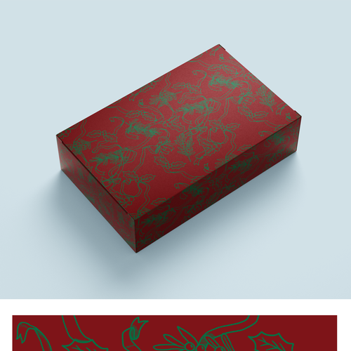 Design a Christmas Pattern for Luxury Decorative Gift Boxes Design réalisé par EricLim