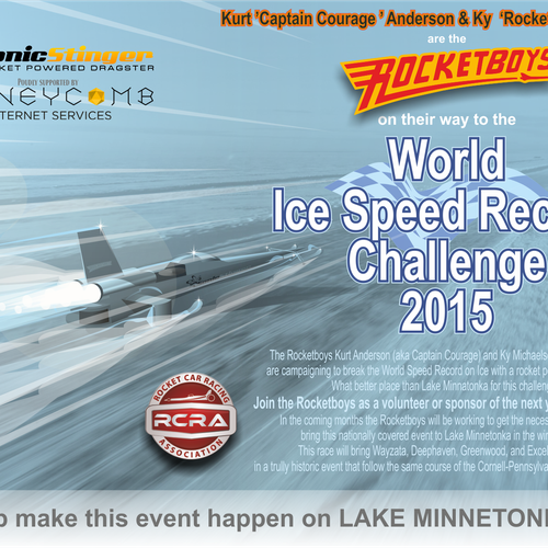 Create event poster for World Record Speed Event! Design by YLD Concepts