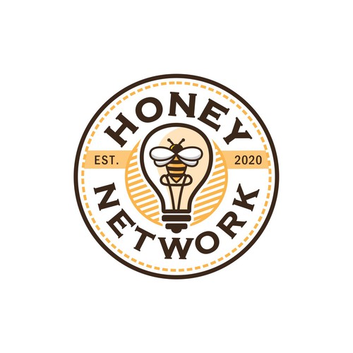 Design a modern vintage logo for the world's first smart honey Design by >Victory<