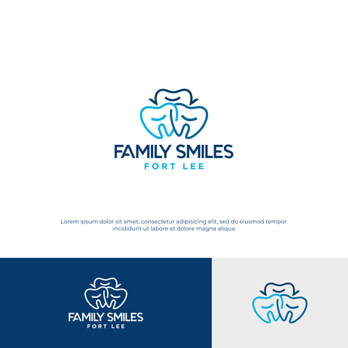 Designs Dental office logo design appealing to children, adults and