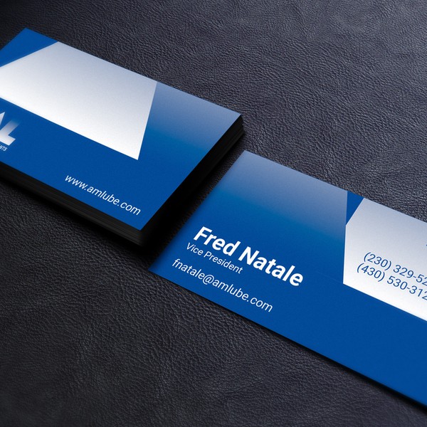 Modern Business cards for manufacturing company.